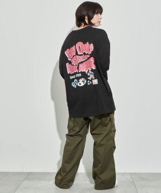 WEGO 【ユニセックス着用ITEM】別注ベンデイビスプランプロゴT（LS） ブラック