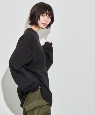 WEGO 【ユニセックス着用ITEM】別注ベンデイビスプランプロゴT（LS） ブラック