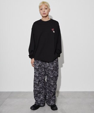 WEGO 【ユニセックス着用ITEM】別注ベンデイビスプランプロゴT（LS） ブラック