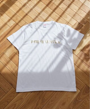 WEGO 【ANGIE VINTAGE】フロッキーロゴプリントTシャツ 柄1
