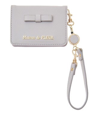 Maison de FLEUR 二つ折りリールパスケース Lavender