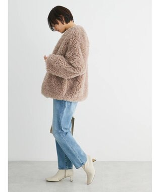 Green Parks ・ＥＬＥＮＣＡＲＥ　ＤＵＥ　シープファーノーカラーコート Beige