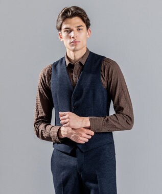 JOSEPH HOMME ドビージャーシー　ジレ ネイビー系