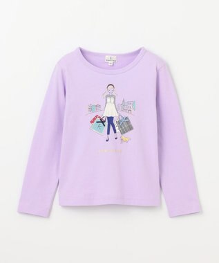 組曲 KIDS 【110-140㎝】Shopping Paris Tシャツ ラベンダー