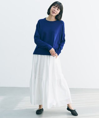 UNFILO エアリー ギャザースカート オフ