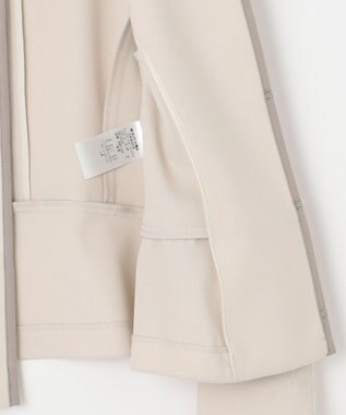 ANY SIS L 【洗える】バイカラードビー ジャケット ライトベージュ