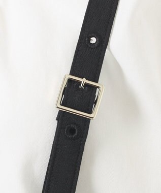 23区 L 【GOLD LABEL】クリスピーリネンストレッチ サスペンダーパンツ ブラック系