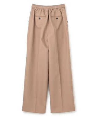 JOSEPH 【洗える】ボイルコットン　ワイドトラウザーズ Frozen Mocha