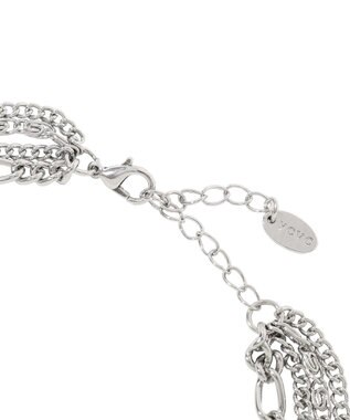 YECCA VECCA モチーフ4連ネックレス Silver