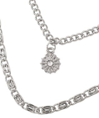 YECCA VECCA モチーフ4連ネックレス Silver