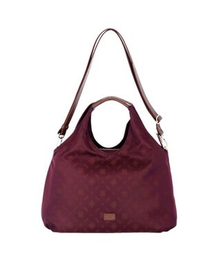 IBIZA ロゴナイロン　2WAYバッグ ピンクベージュ