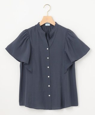 組曲 S 【WEB限定】ヴィンテージジョーゼットスキッパー ブラウス ネイビー系