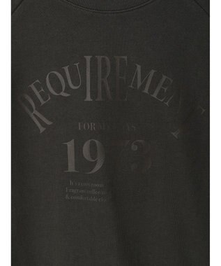 AMERICAN HOLIC ラグランロゴスウェット2 Charcoal Gray