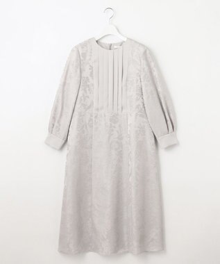 自由区 【洗える】オパールプリント ワンピース ライトグレー系