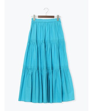 Te chichi コットンボイルティアードスカート《2026 spring catalog item》 グリーン