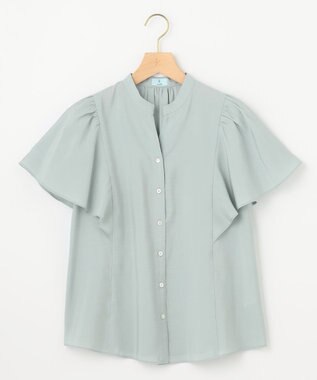 組曲 S 【WEB限定】ヴィンテージジョーゼットスキッパー ブラウス スモーキーミント系