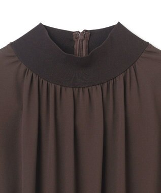 BEIGE， 【WEB限定】MONSTERA / ニットブラウス Brown