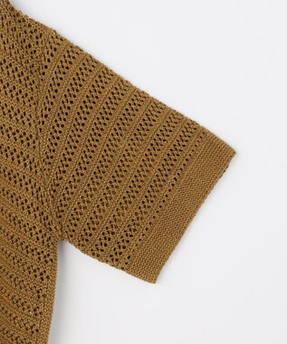 自由区 【カトリエムブーケ】Tricot en cupro バックジッププルオーバー シナモン