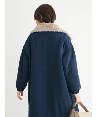 Green Parks ・ＥＬＥＮＣＡＲＥ　ＤＵＥ　中綿モッズロングコート Navy