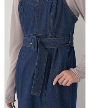 earth music&ecology マーメイドデニムジャンスカ Dark Indigo