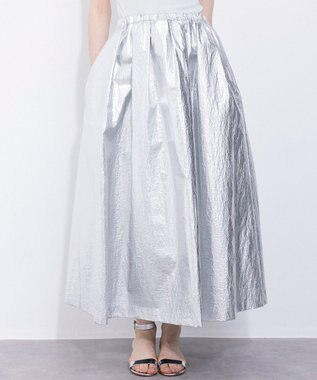 NAVE 【Nave】ホイルプリント スカート シルバー系