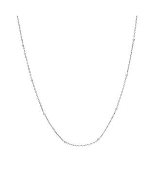 blancotokyo 【金属アレルギー対応】ボールチェーンネックレス Astra シルバー