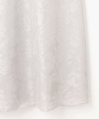 自由区 【洗える】オパールプリント ワンピース ライトグレー系