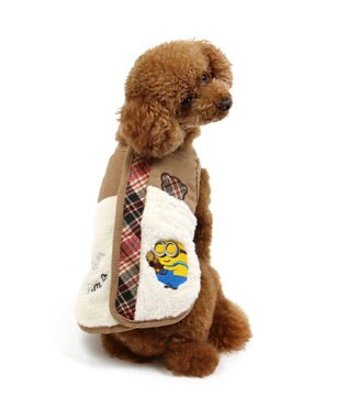 PET PARADISE ミニオン  ボブ＆ティム  背中開きベスト 小型犬 ベージュ