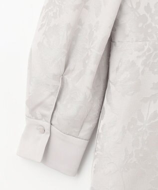 自由区 【洗える】オパールプリント ワンピース ライトグレー系