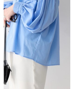 AMERICAN HOLIC ＵＶカット／接触冷感ギャザースリーブブラウス　 Sax