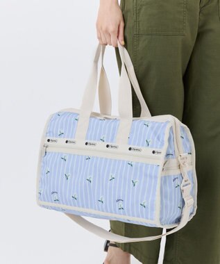 LeSportsac DELUXE MED WEEKENDER/ジャスミンストライプ ジャスミンストライプ