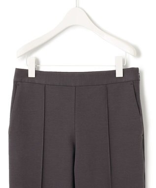 ICB L 【セットアップ対応・洗える】コットンコンプレッシャー テーパードパンツ ミディアムグレー系