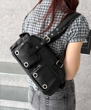 WEGO アイレットデザインボストンバッグ