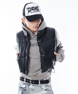 WEGO 【ユニセックス着用ITEM】コンパクトフィットロゴプルパーカー グレー