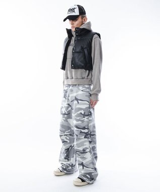 WEGO 【ユニセックス着用ITEM】コンパクトフィットロゴプルパーカー グレー