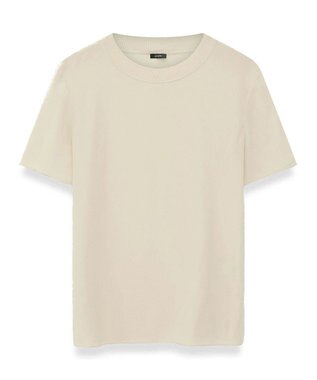 JOSEPH 【洗える】クレープ  ド  ソワ　クルーネックTシャツ