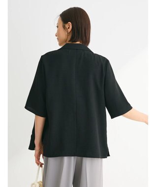 Green Parks 接触冷感　５分袖ジャケット Black