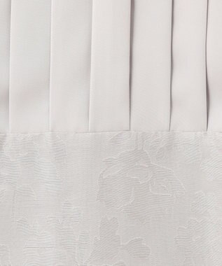 自由区 【洗える】オパールプリント ワンピース ライトグレー系