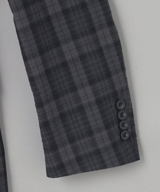 GOTAIRIKU 清涼サッカー素材【通気性/軽量】空羽サッカー マドラスチェック シャツジャケット グレー系4