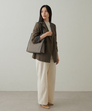 IACUCCI 〈美人百花2月号〉モノグランマ M JACQUARD/RUGA ブラック