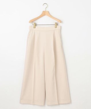 組曲 L 【ストレッチ・イージーケア】オシャクロス ガウチョパンツ アイボリー系