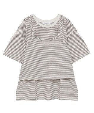 AMERICAN HOLIC 【2点セット】キャミレイヤードTシャツ Brown