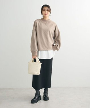 Green Parks ・ＥＬＥＮＣＡＲＥ　ＤＵＥ　エンボスプルオーバー Gray Beige