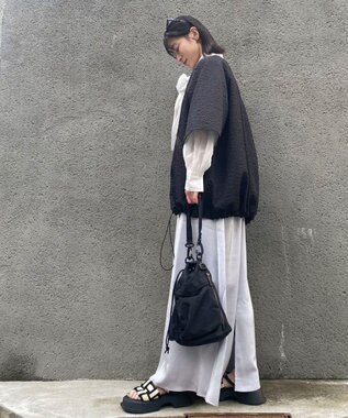 Green Parks AnriettMusee フロントジップジャガードブルゾン Black