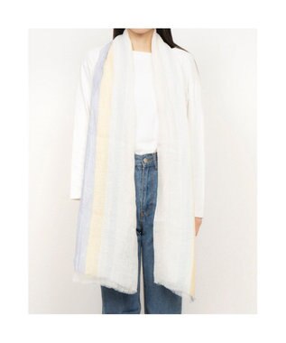 UNBILLION カカトゥ kakatoo / ストライプリネンストール ブルー