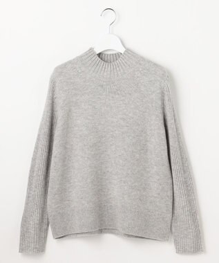 J.PRESS LADIES CASHBIT NEO ハイネック ニット ライトグレー系