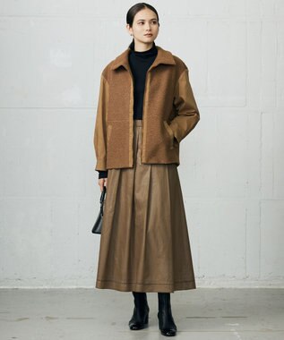 自由区 【カタログ掲載】ラスタータイプライター スカート モカ