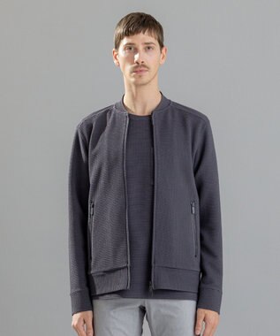 JOSEPH HOMME 【LEON 掲載】＜オリジナル素材＞ ライトタックジャージー ジップアップブルゾン グレー系