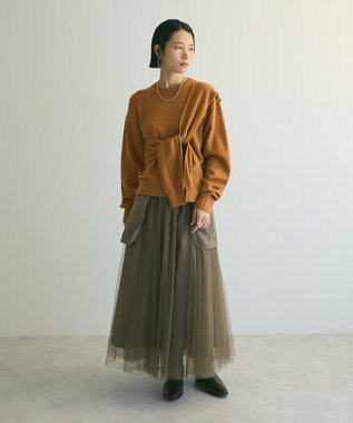 Green Parks armonia．ツイストレイヤードプルオーバー Camel