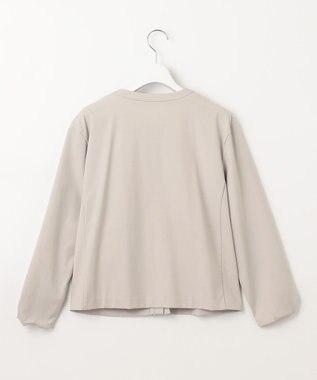 J.PRESS LADIES L 【洗える】Hari-Puru jersey カーディガン ライトグレー系